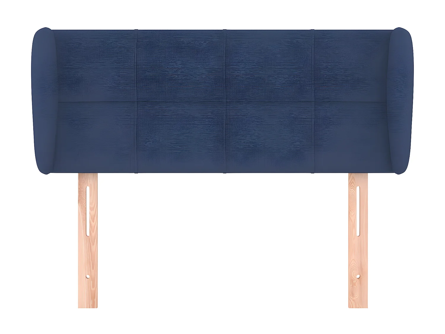 Tête de lit avec oreilles Bleu 103x23x78/88 cm Tissu