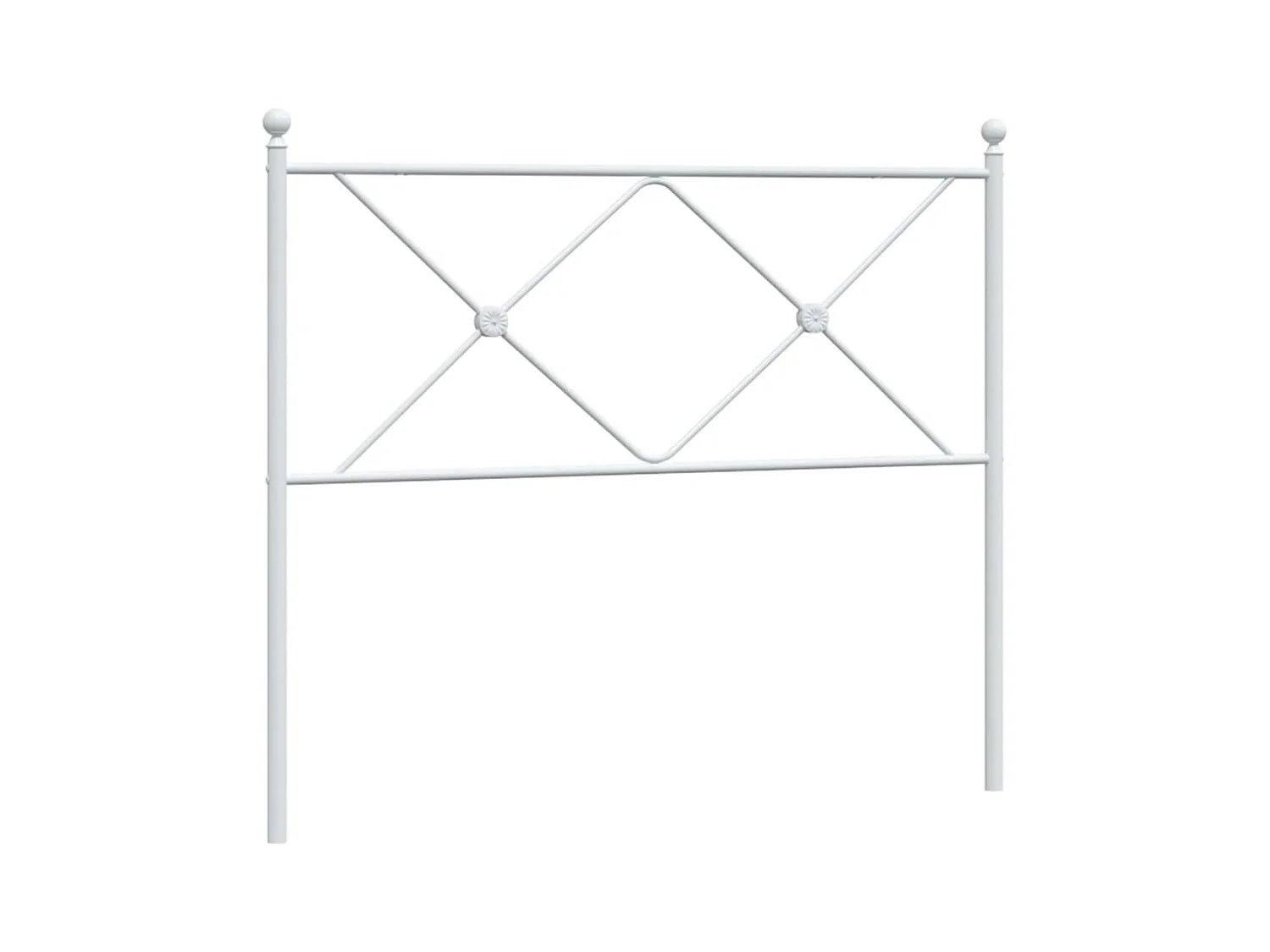 Cabecero de metal blanco 100 cm