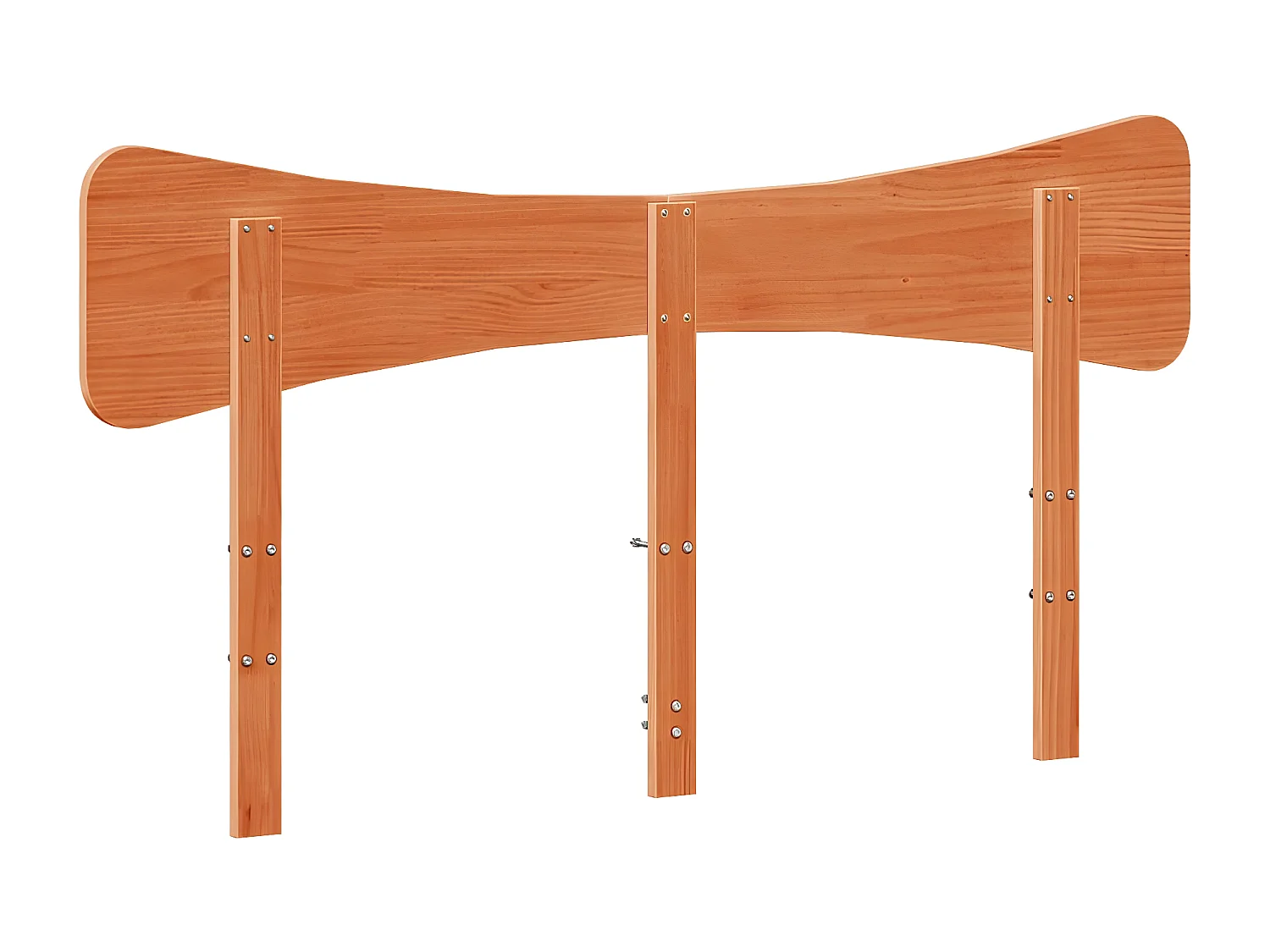 Tête de lit cire marron 140 cm bois massif de pin