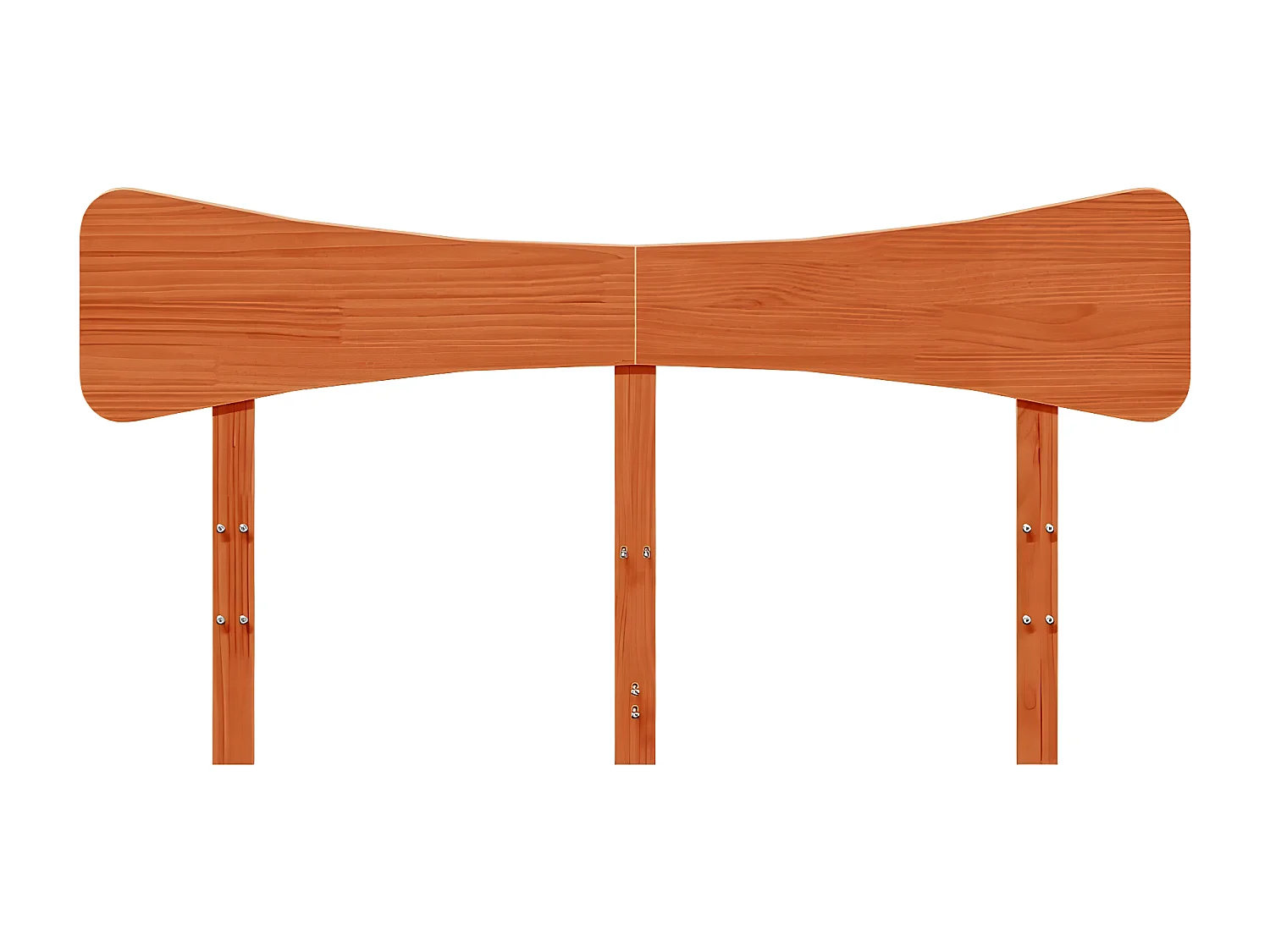 Tête de lit cire marron 140 cm bois massif de pin