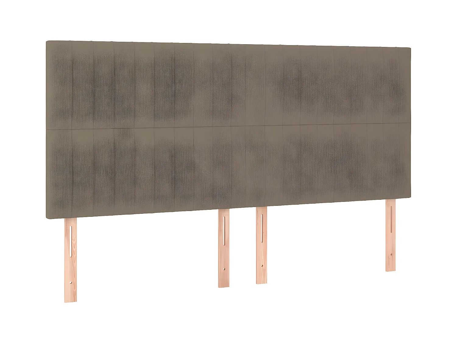 Tête de lit à LED Taupe 160x5x118/128 cm Tissu