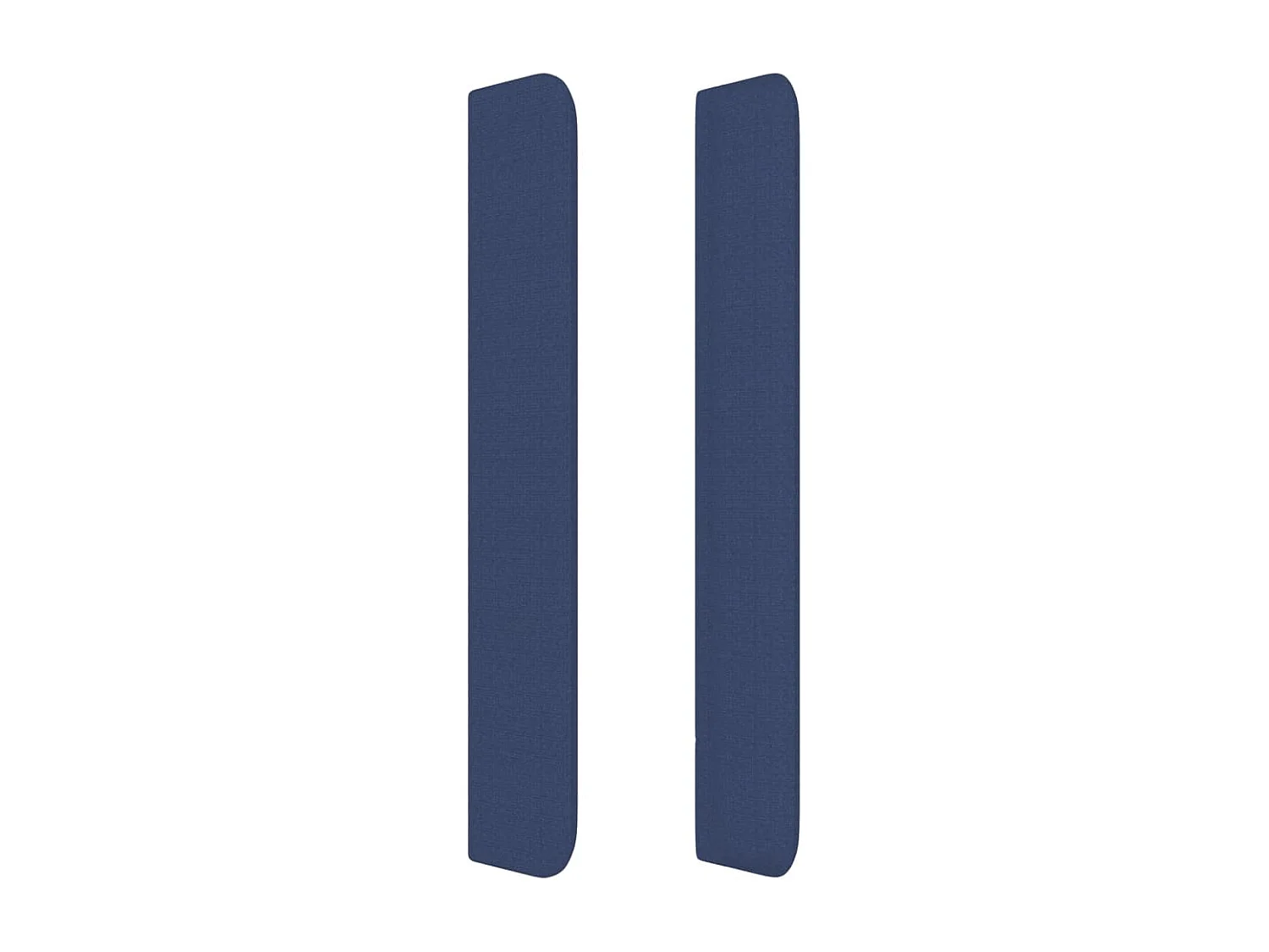 Cabecero con orejas de tela azul 83x16x118/128 cm