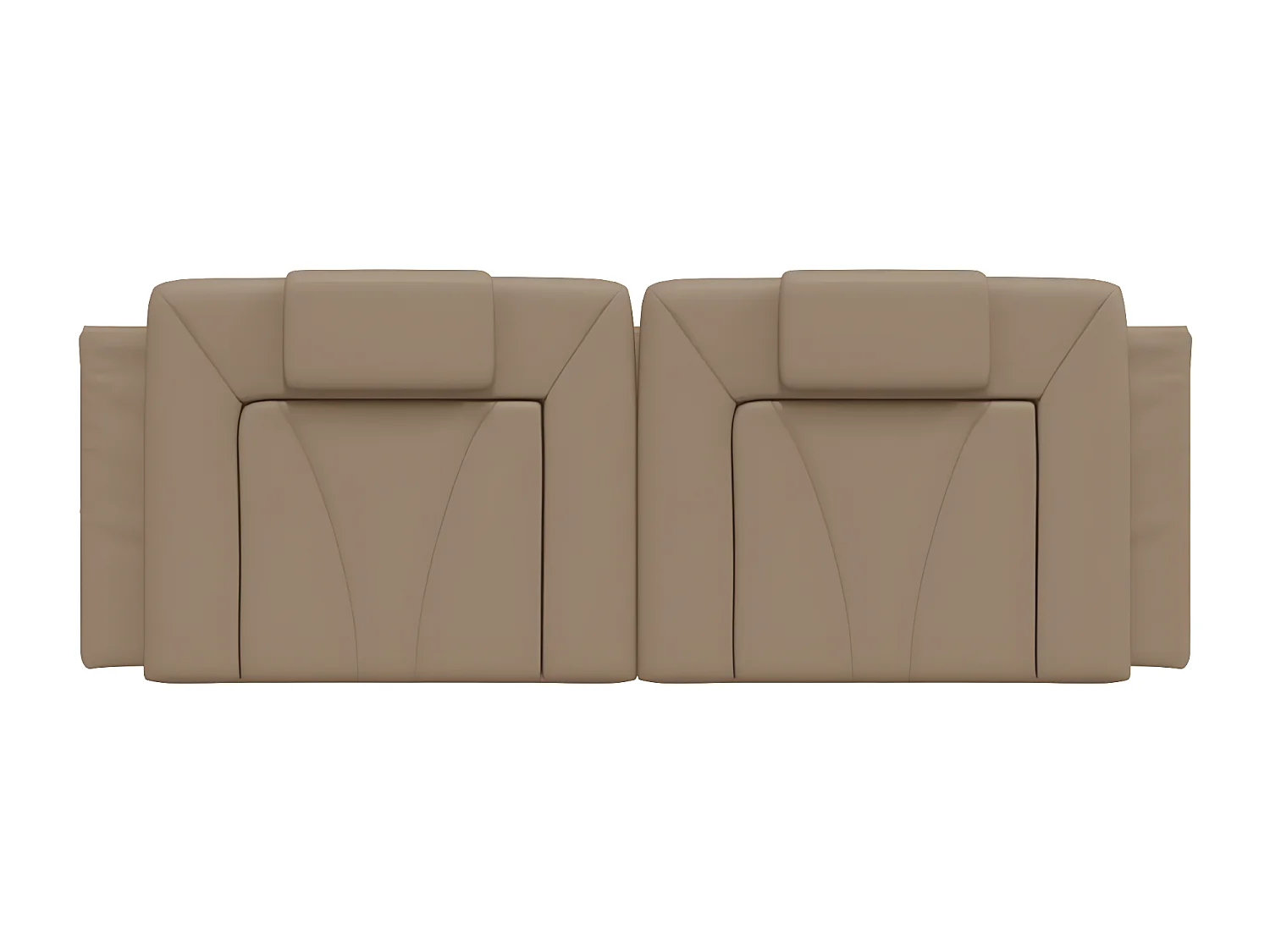 Coussin de tête de lit cappuccino 140 cm similicuir