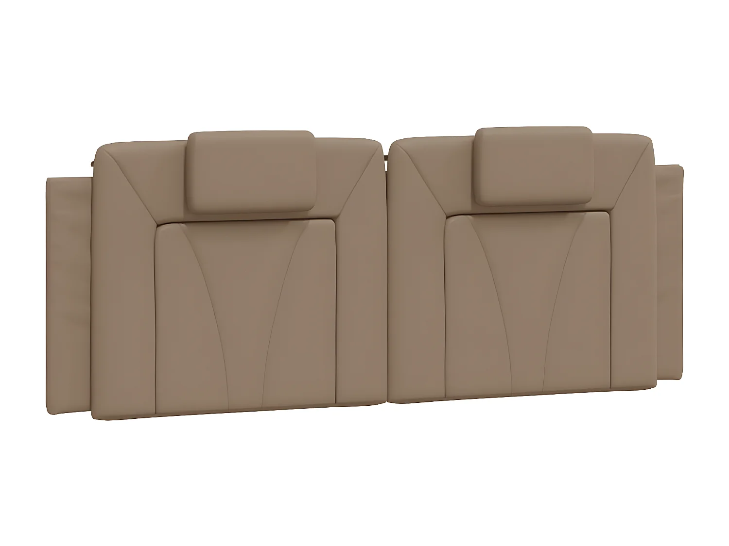 Coussin de tête de lit cappuccino 140 cm similicuir