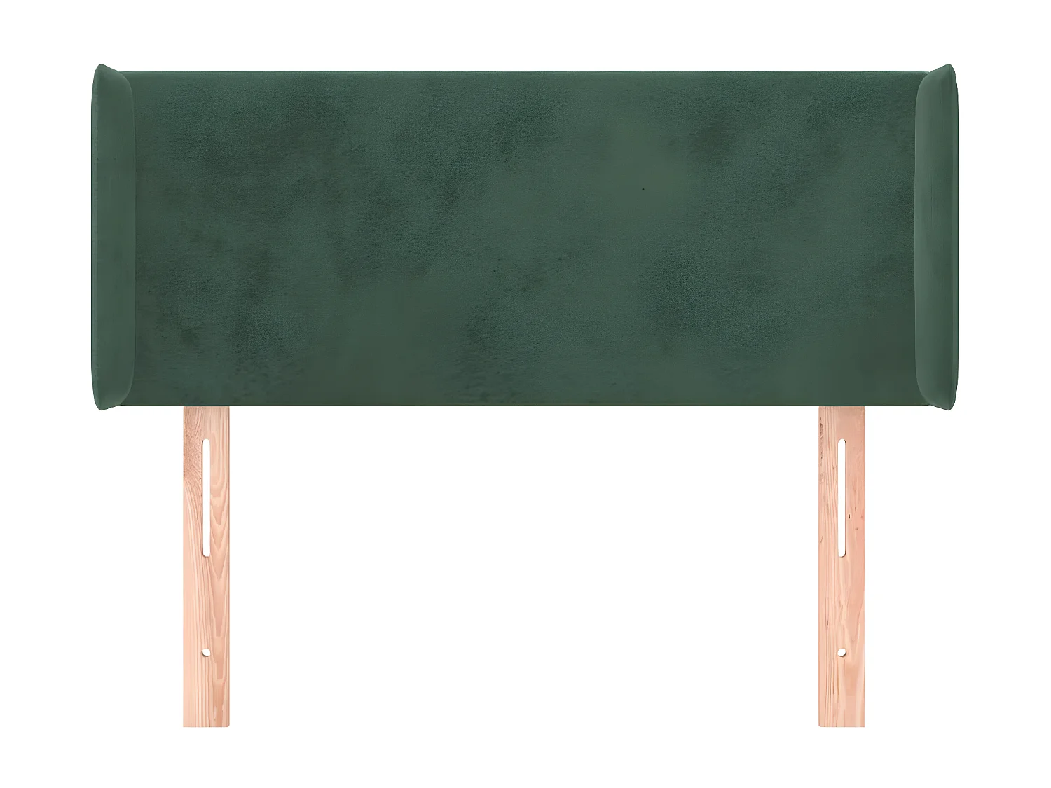 Tête de lit avec oreilles Vert foncé 103x16x78/88 cm Velours