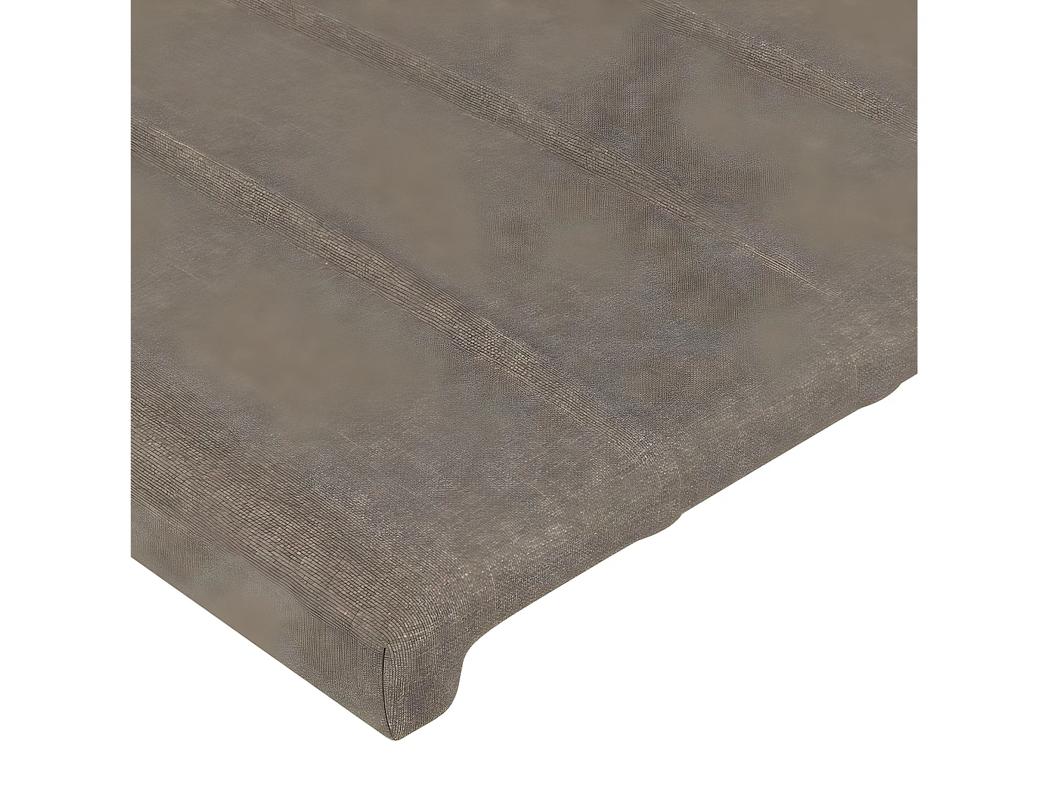 Tête de lit avec oreilles Taupe 163x23x118/128 cm Tissu