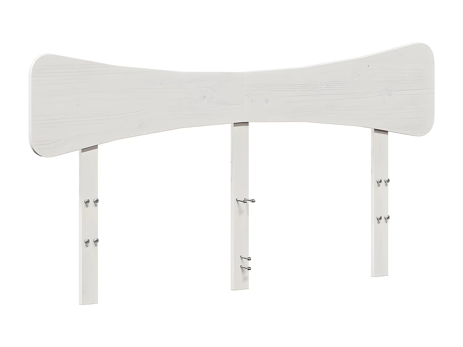 Tête de lit blanc 150 cm bois massif de pin
