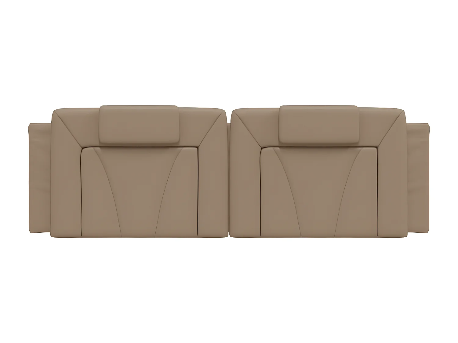 Coussin de tête de lit cappuccino 160 cm similicuir