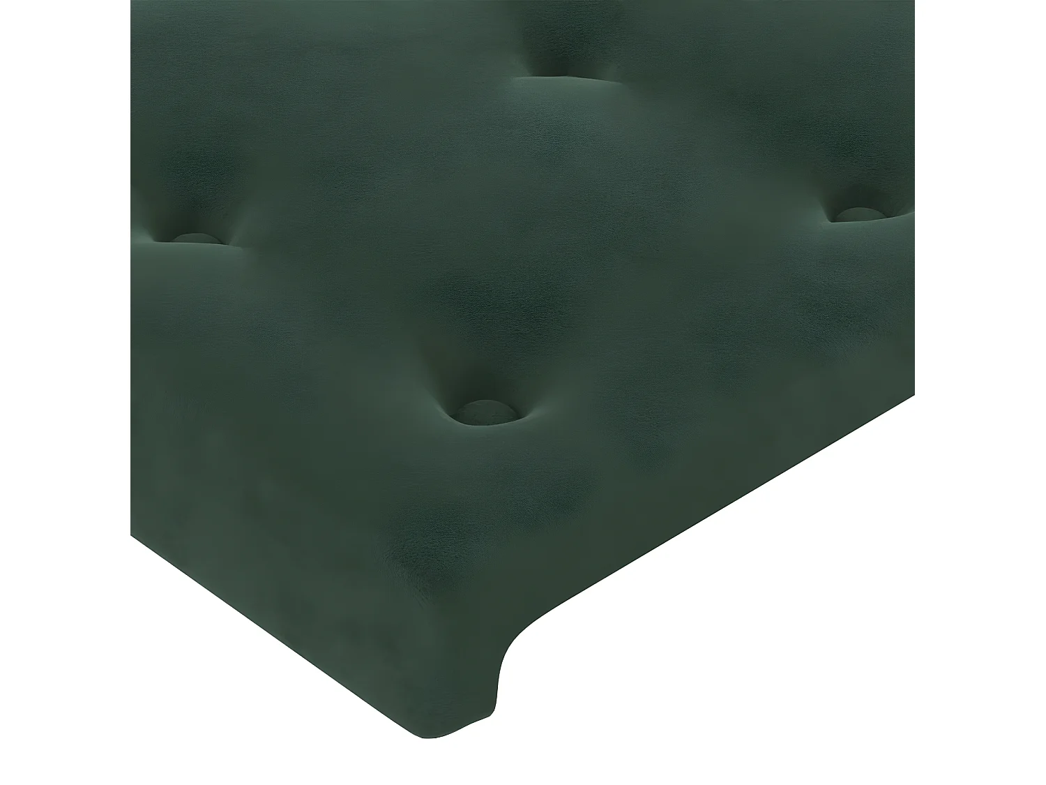 Tête de lit à LED Vert foncé 160x5x78/88 cm Velours