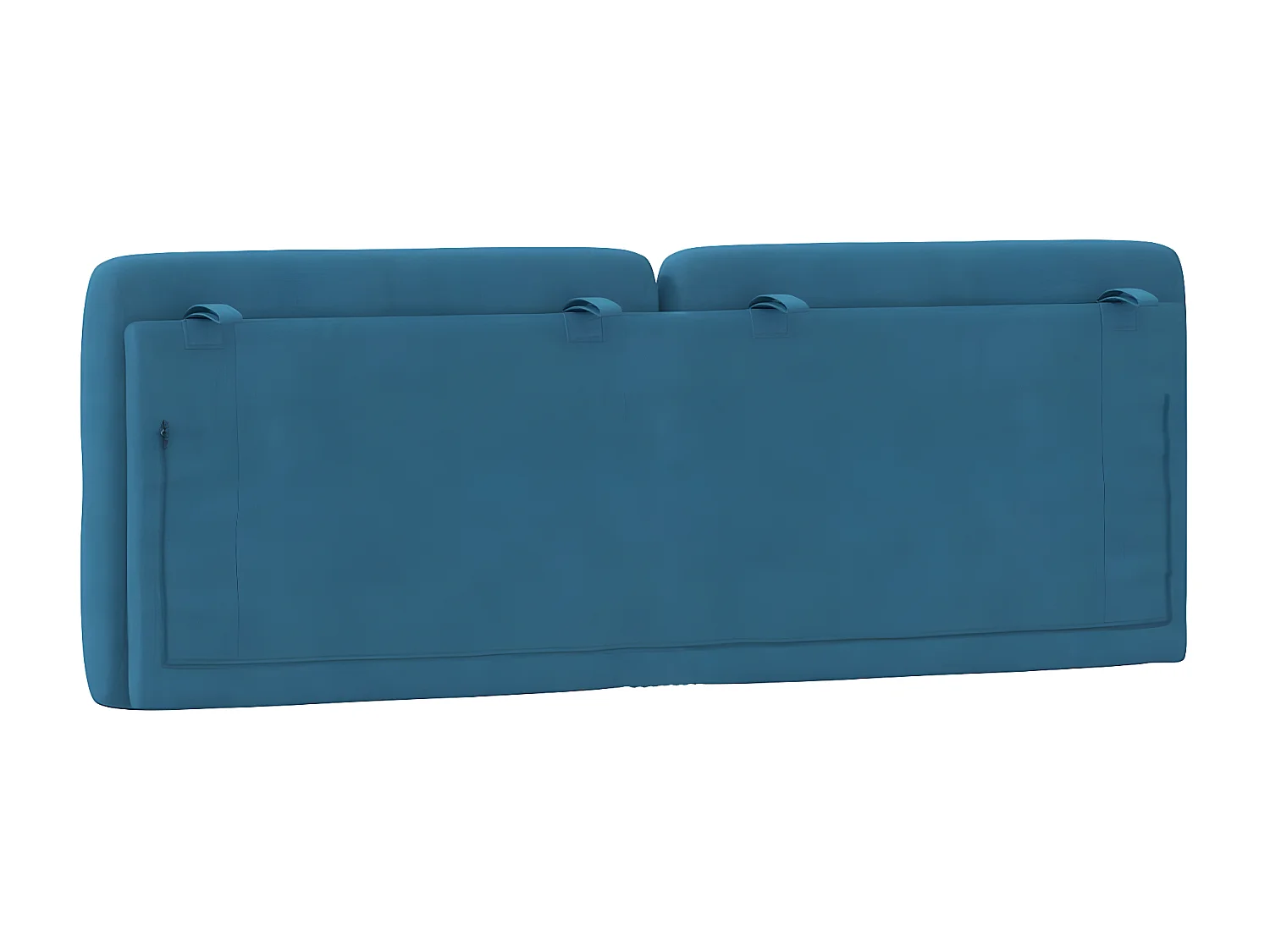 Hoofdbordkussen 140 cm fluweel blauw