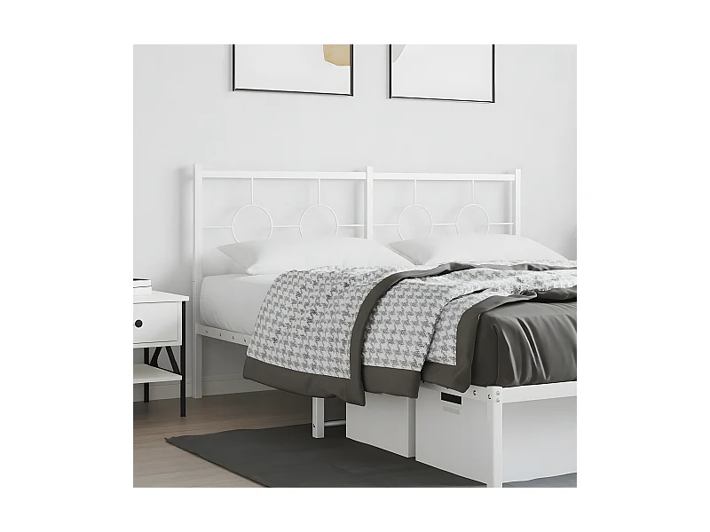 Cabecero de metal blanco 160 cm