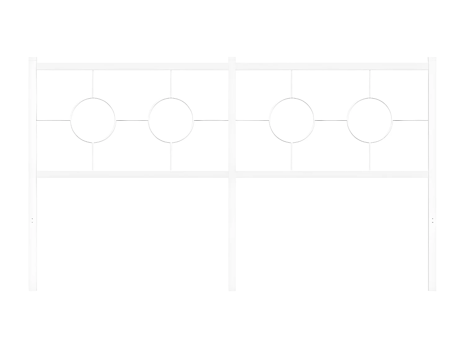 Cabecero de metal blanco 160 cm