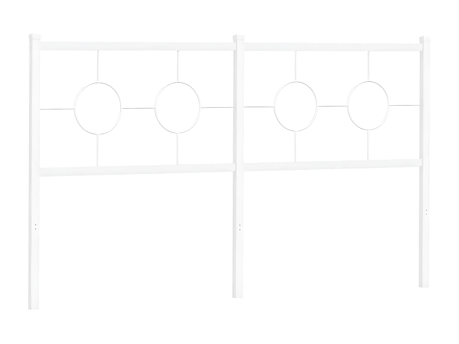 Tête de lit métal blanc 160 cm