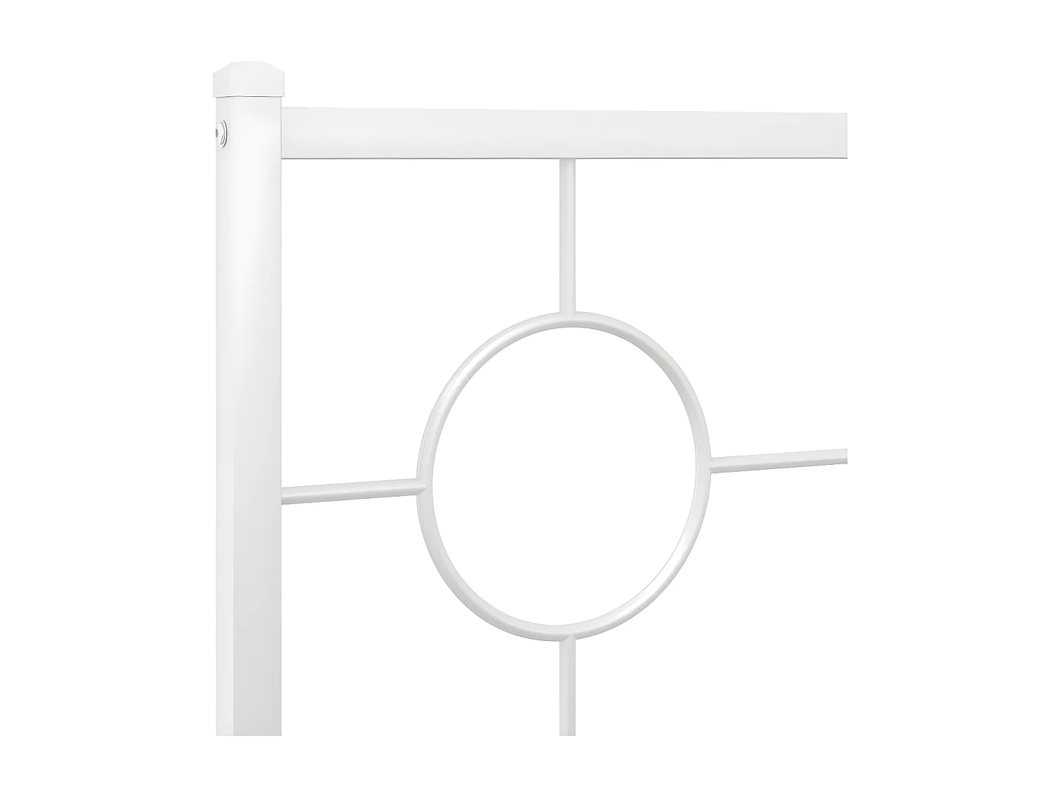Tête de lit métal blanc 160 cm