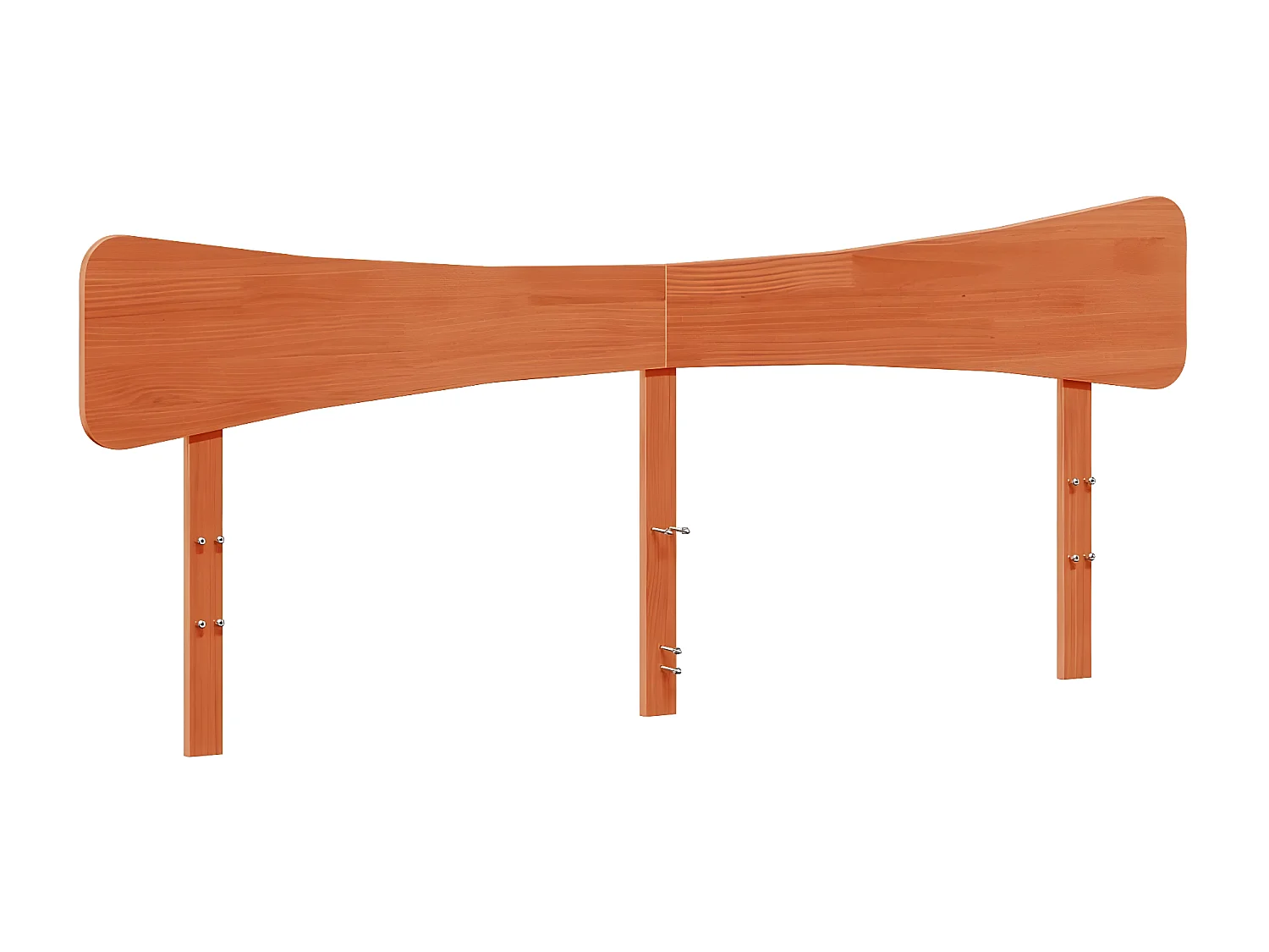 Tête de lit cire marron 200 cm bois massif de pin