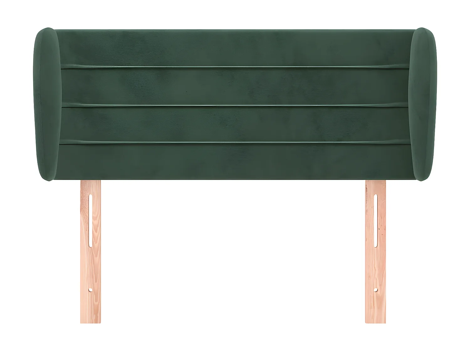 Hoofdbord met randen 103x23x78/88 cm fluweel donkergroen