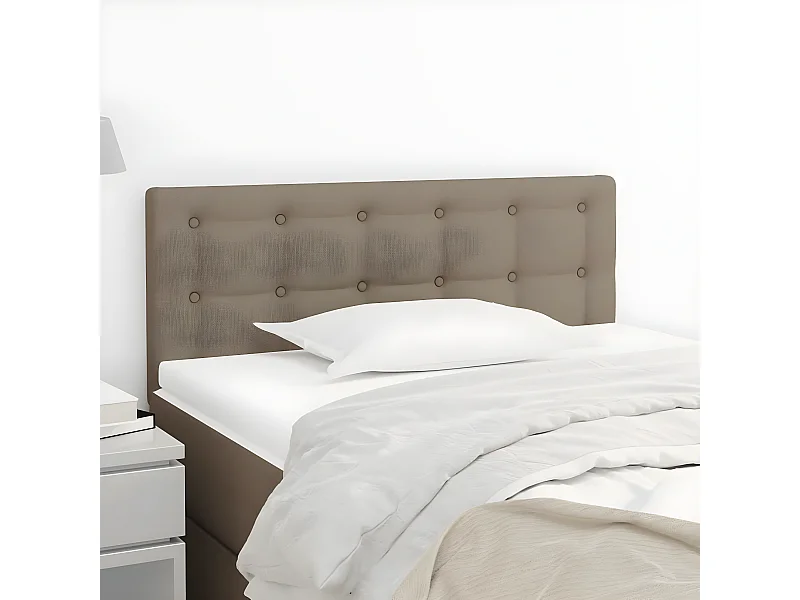 Tête de lit Taupe 90x5x78/88 cm Tissu