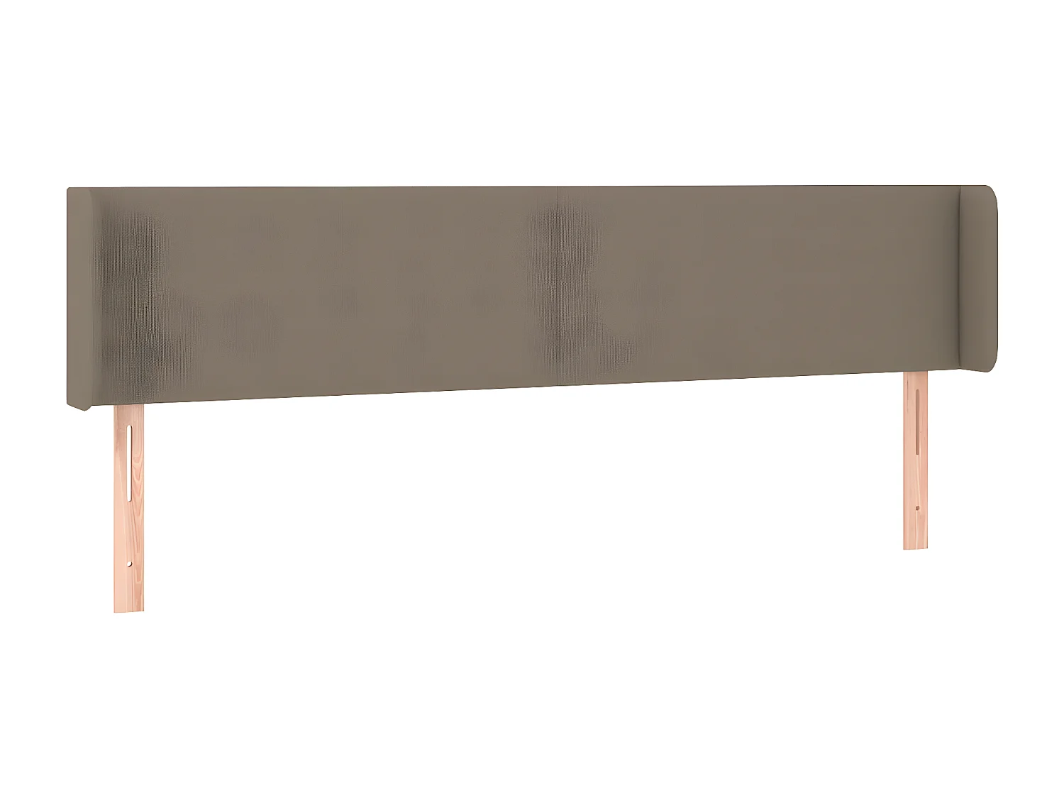 Tête de lit avec oreilles Taupe 163x16x78/88 cm Tissu