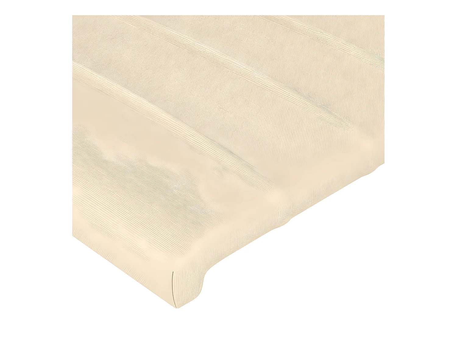 Tête de lit avec oreilles Crème 163x16x78/88 cm Tissu