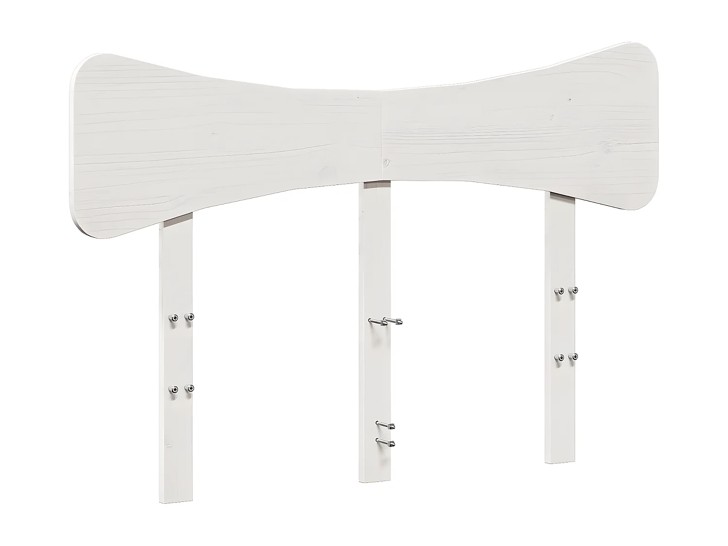 Tête de lit blanc 120 cm bois massif de pin