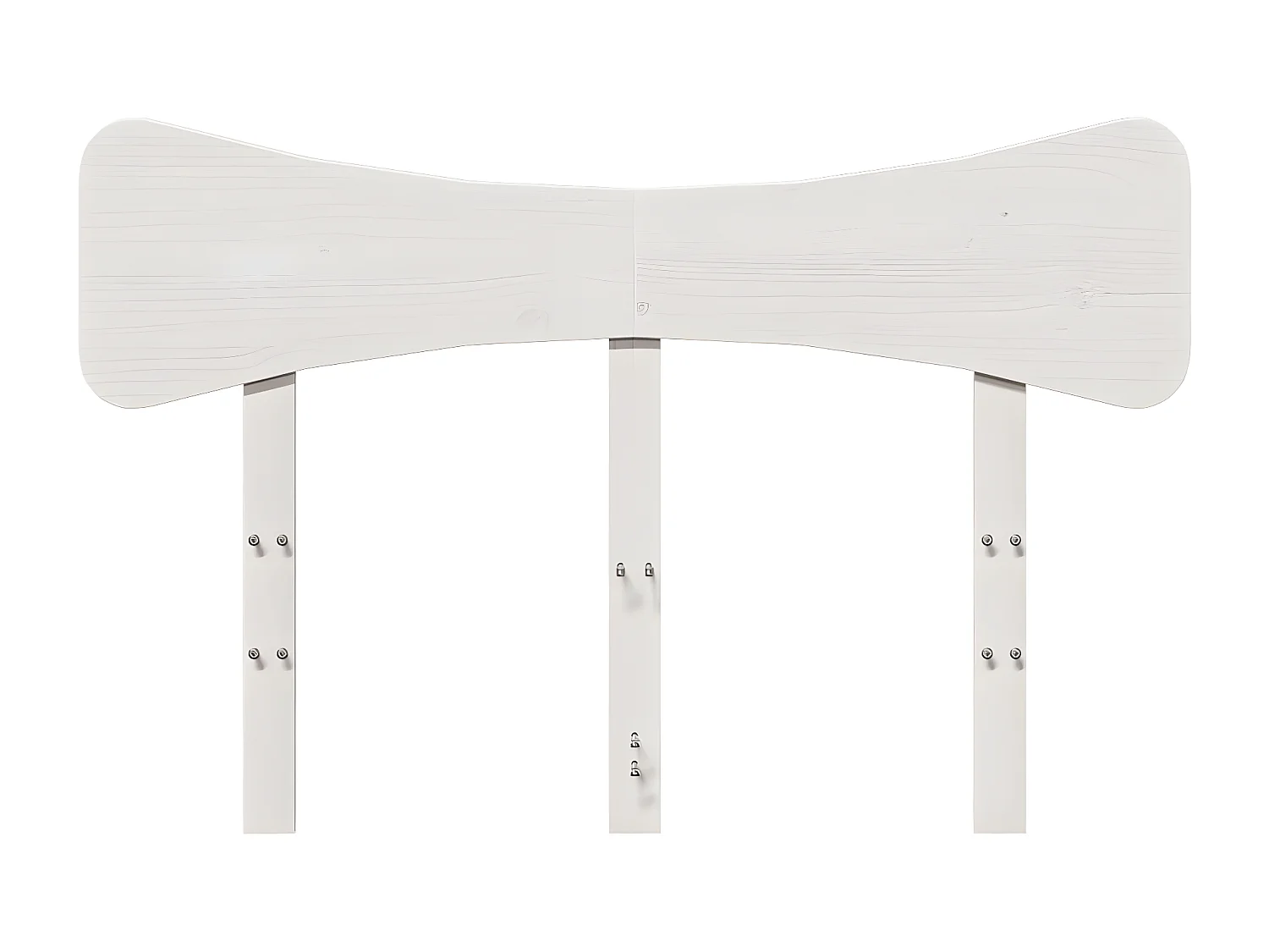 Tête de lit blanc 120 cm bois massif de pin