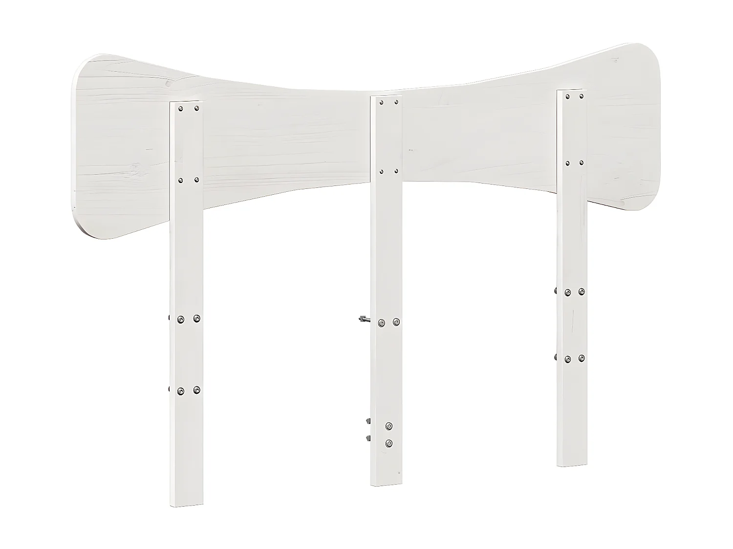 Tête de lit blanc 120 cm bois massif de pin