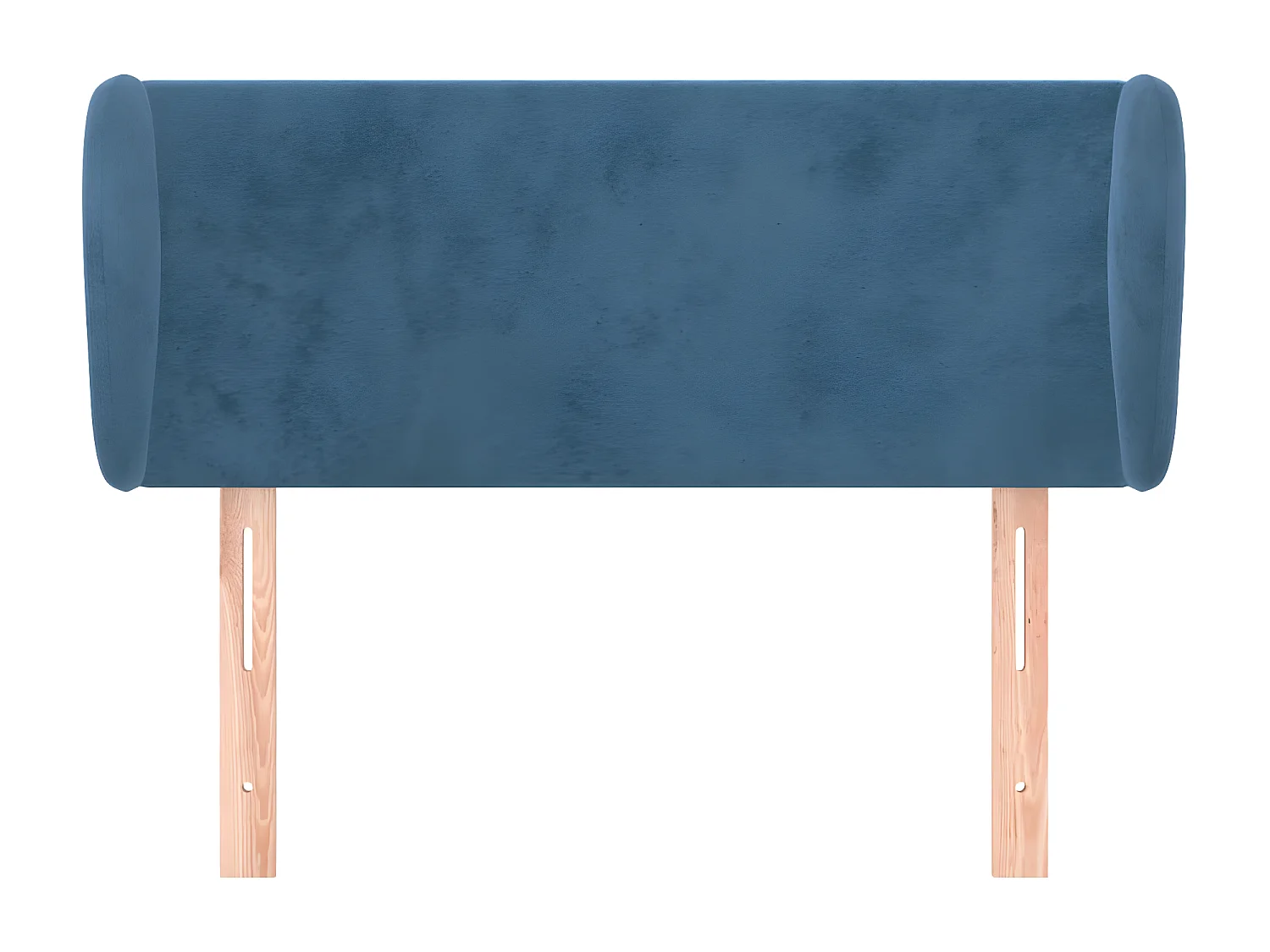 Tête de lit avec oreilles Bleu foncé 83x23x78/88 cm Velours