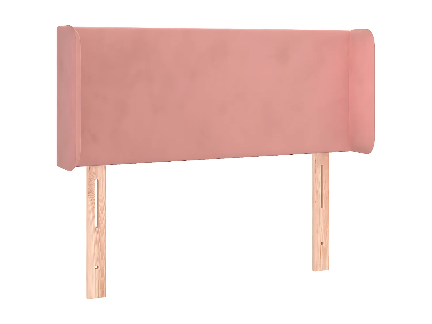 Cabecero de terciopelo rosa 83x16x78/88 cm