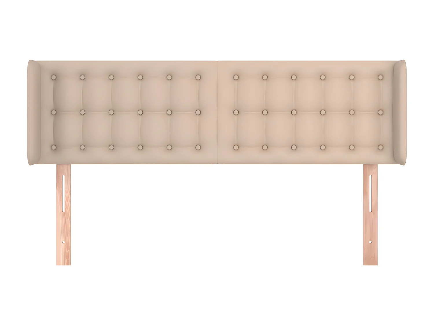 Tête de lit avec oreilles Cappuccino 147x16x78/88 cm Similicuir