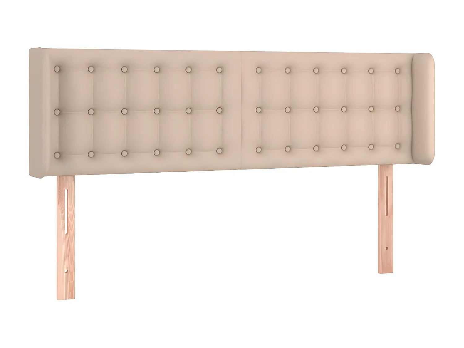 Tête de lit avec oreilles Cappuccino 147x16x78/88 cm Similicuir