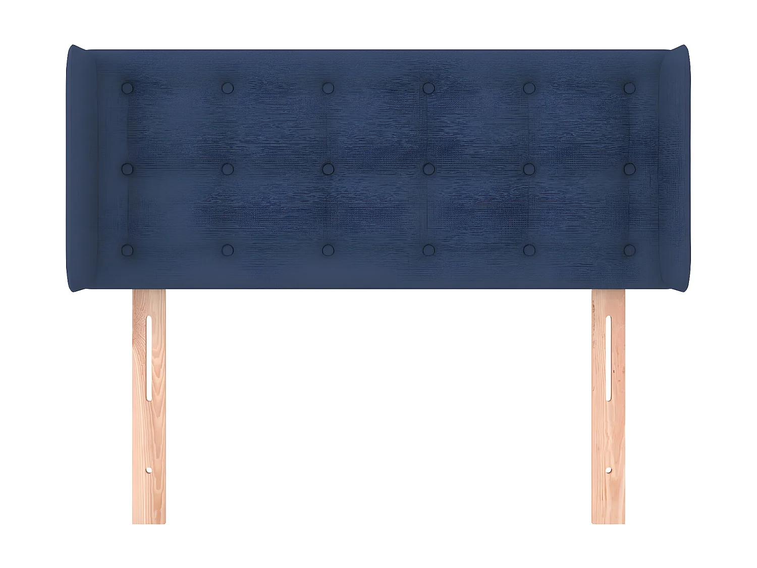 Tête de lit avec oreilles Bleu 103x16x78/88 cm Tissu