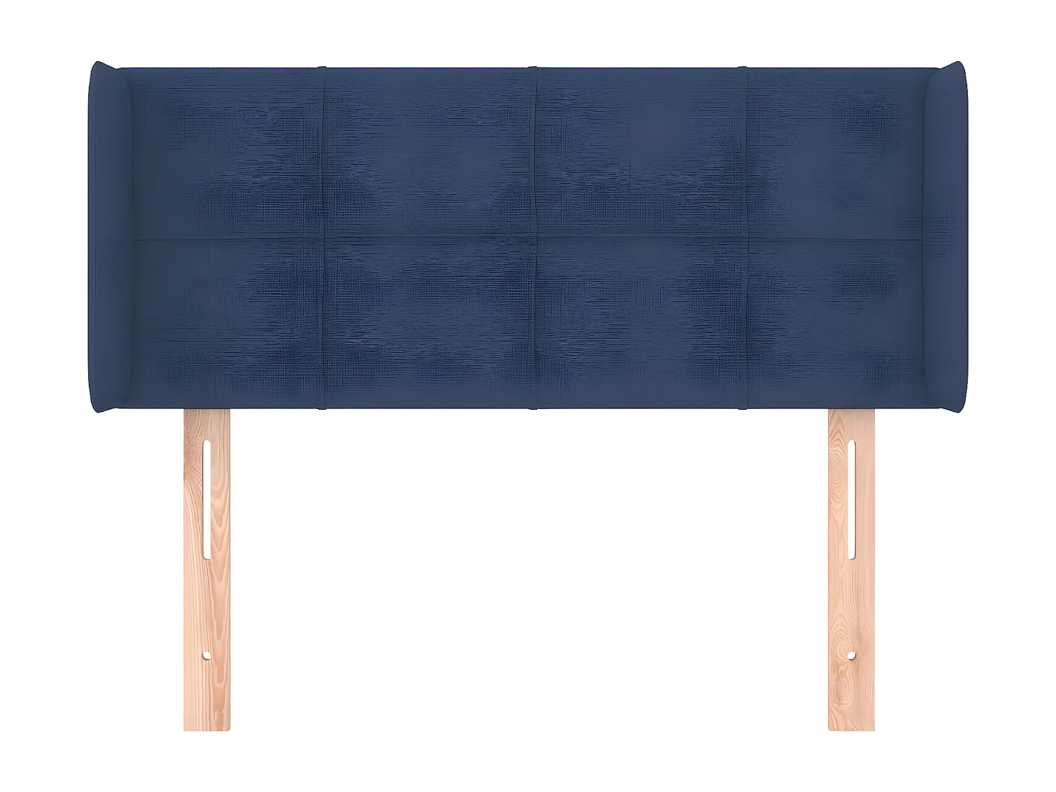 Cabecero de tela azul 103x16x78/88 cm