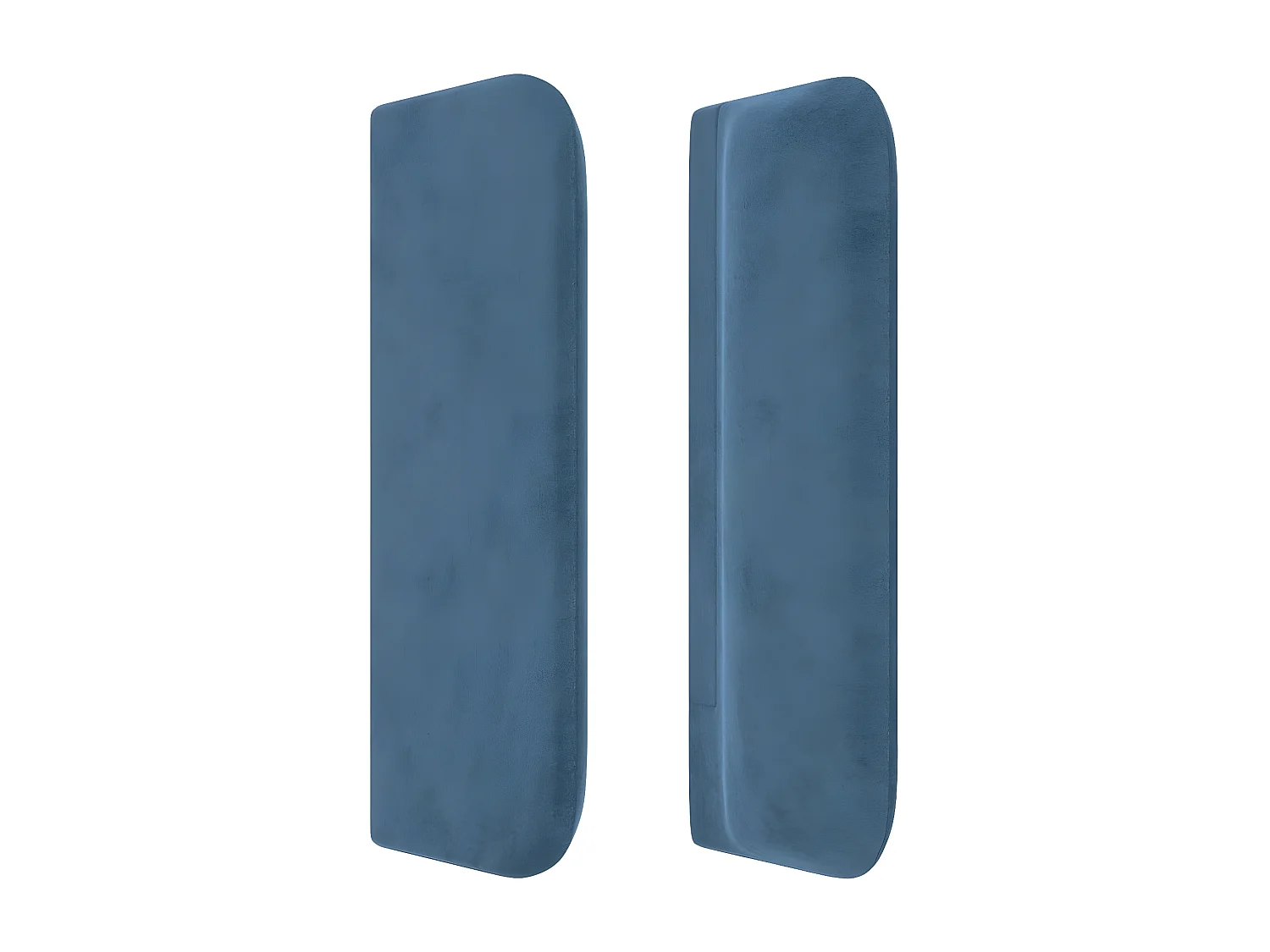 Cabecero de terciopelo azul oscuro 163x16x78/88 cm