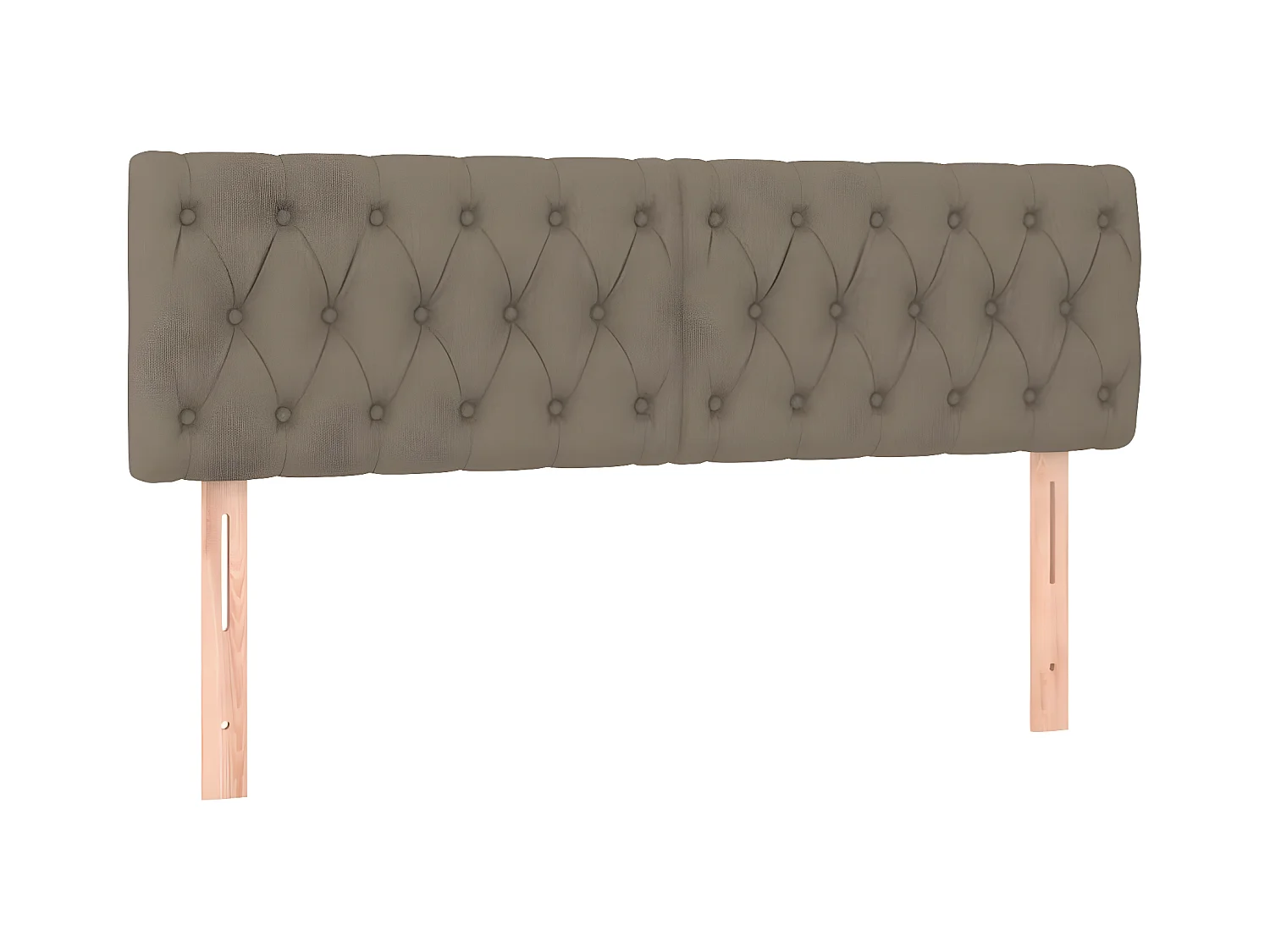 Tête de lit à LED Taupe 144x7x78/88 cm Tissu