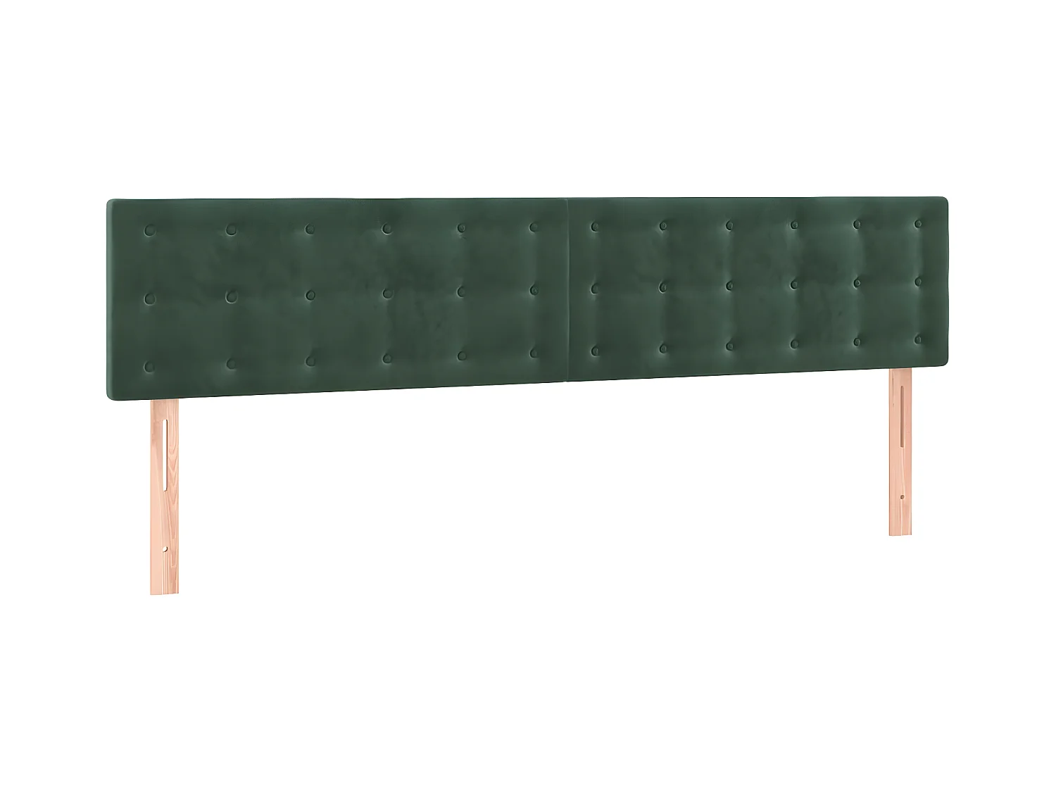 Tête de lit à LED Vert foncé 180x5x78/88 cm Velours