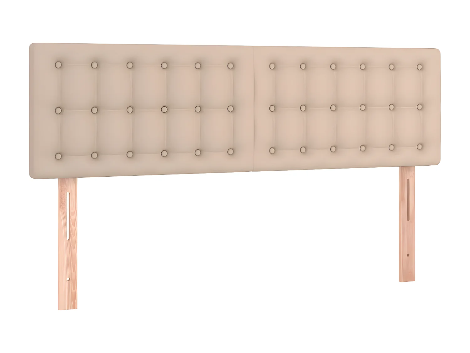 Tête de lit à LED Cappuccino 144x5x78/88 cm Similicuir