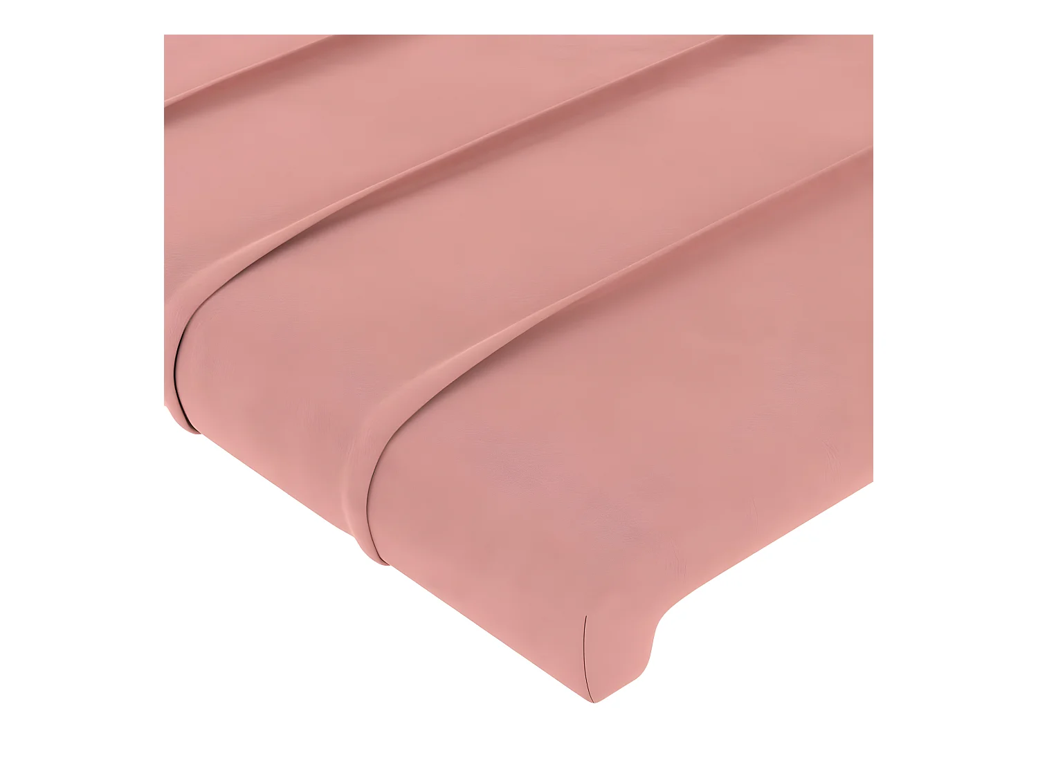 Tête de lit avec oreilles Rose 147x23x78/88 cm Velours