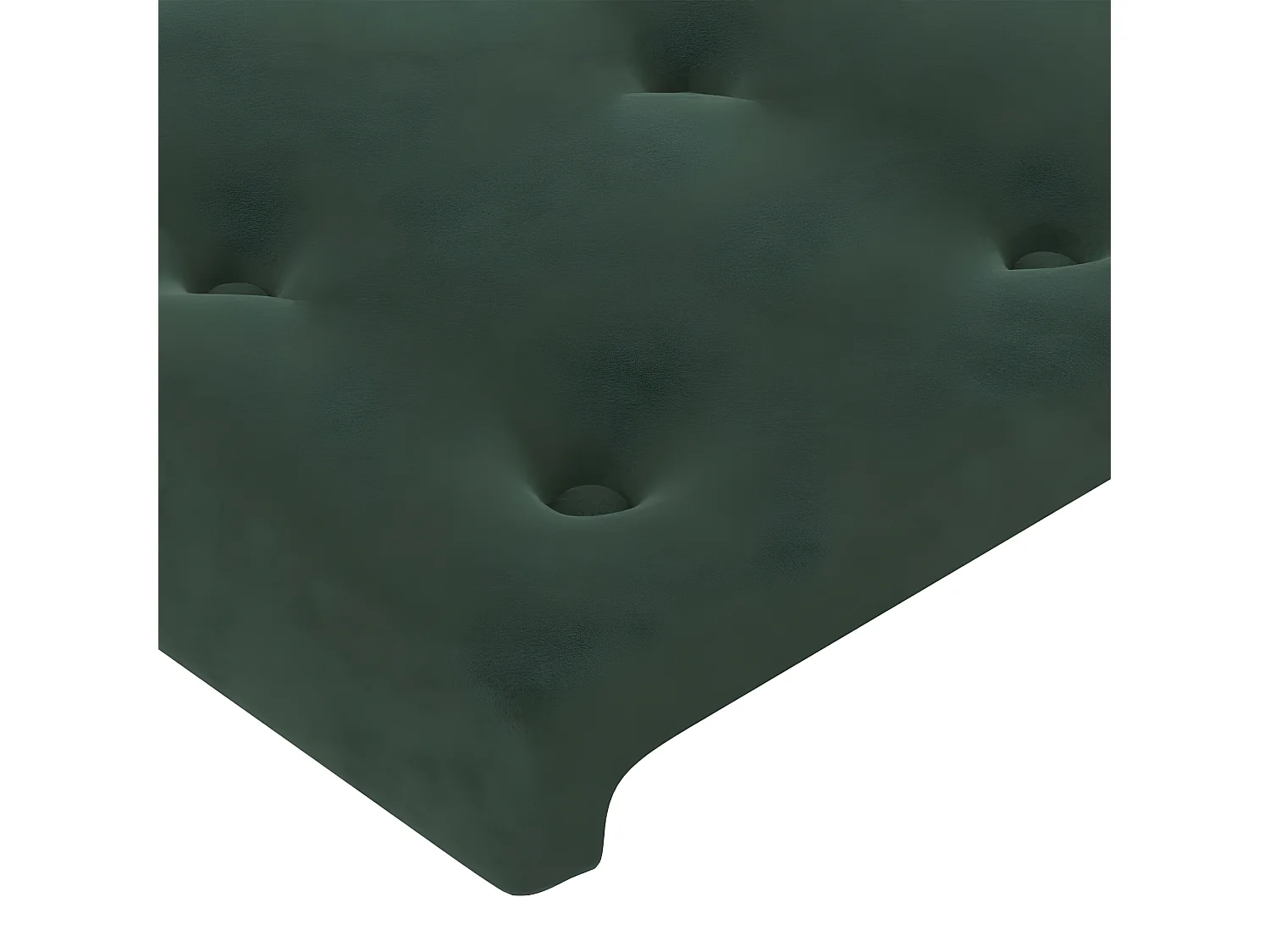 Cabeceira de cama 2 peças veludo 90x5x78/88 cm verde-escuro