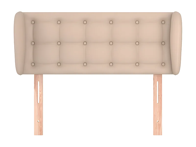 Tête de lit avec oreilles Cappuccino 93x23x78/88 cm Similicuir