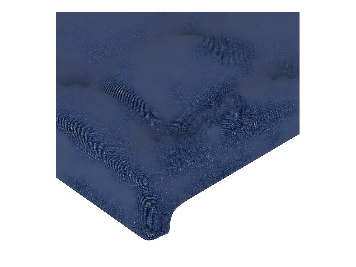 Tête de lit avec oreilles Bleu 147x16x78/88 cm Tissu