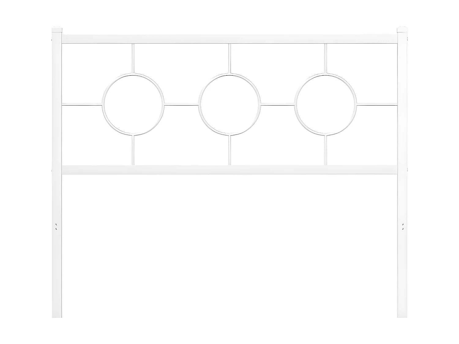 Cabeceira de cama 107 cm metal branco