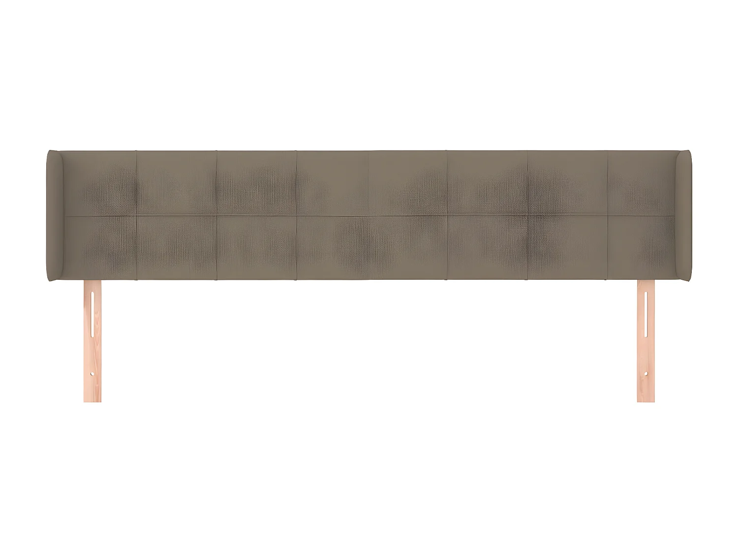 Tête de lit avec oreilles Taupe 183x16x78/88 cm Tissu