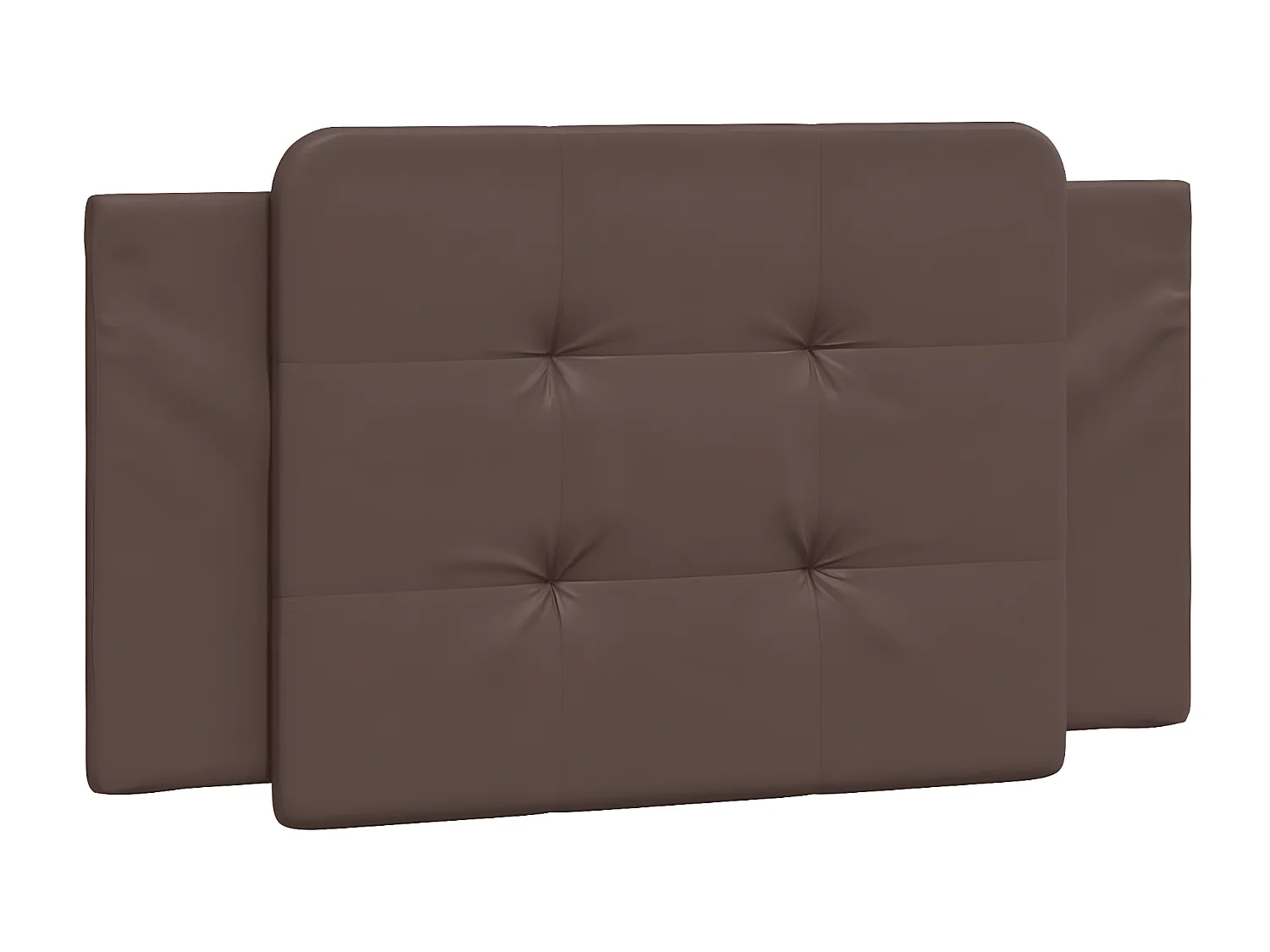 Coussin de tête de lit marron 100 cm similicuir