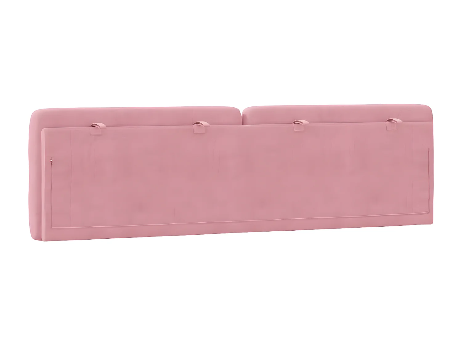 Coussin de tête de lit rose 180 cm velours