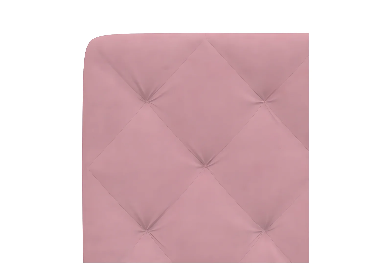 Coussin de tête de lit rose 180 cm velours