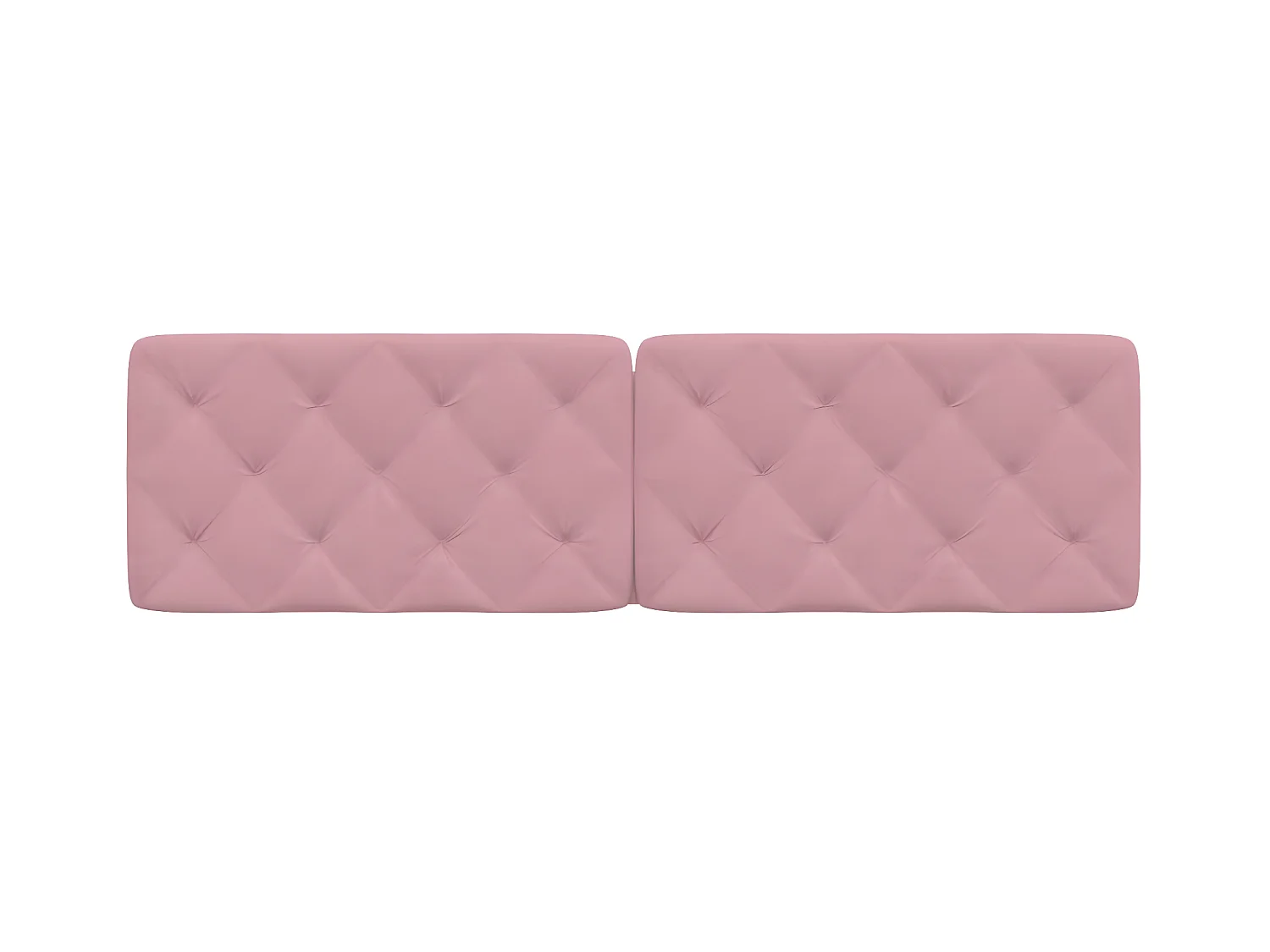 Coussin de tête de lit rose 180 cm velours