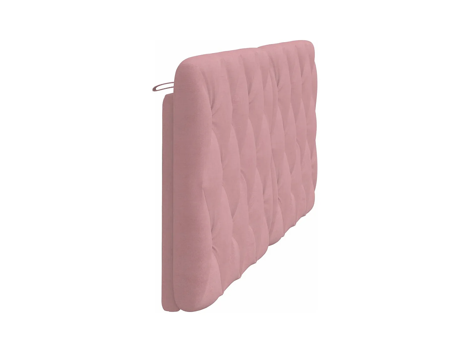 Coussin de tête de lit rose 180 cm velours