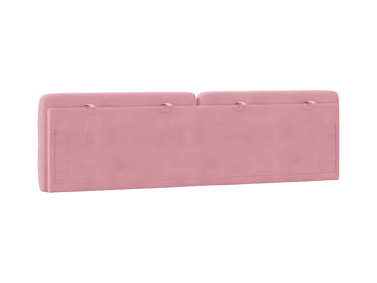Coussin de tête de lit rose 180 cm velours