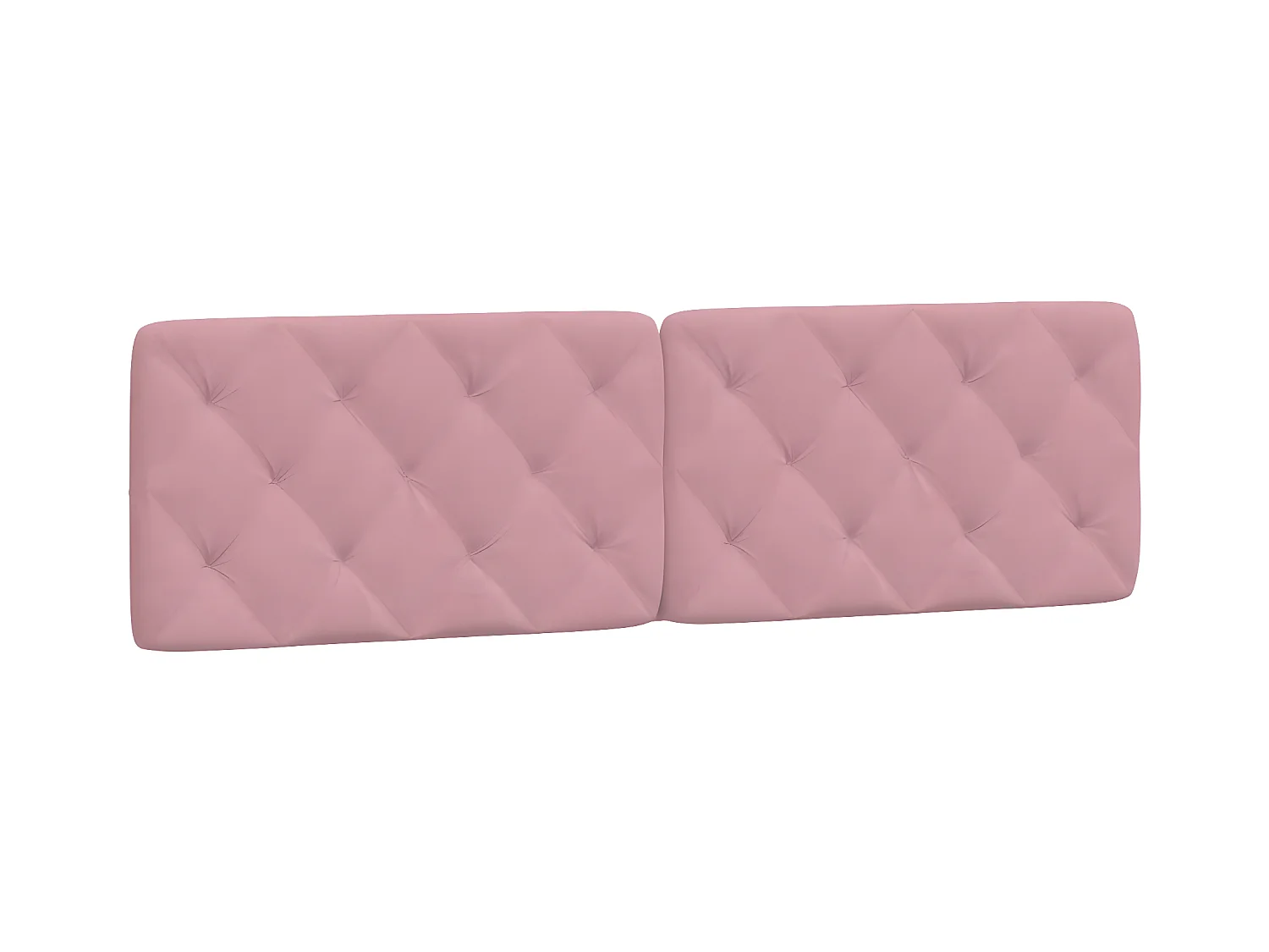 Coussin de tête de lit rose 180 cm velours