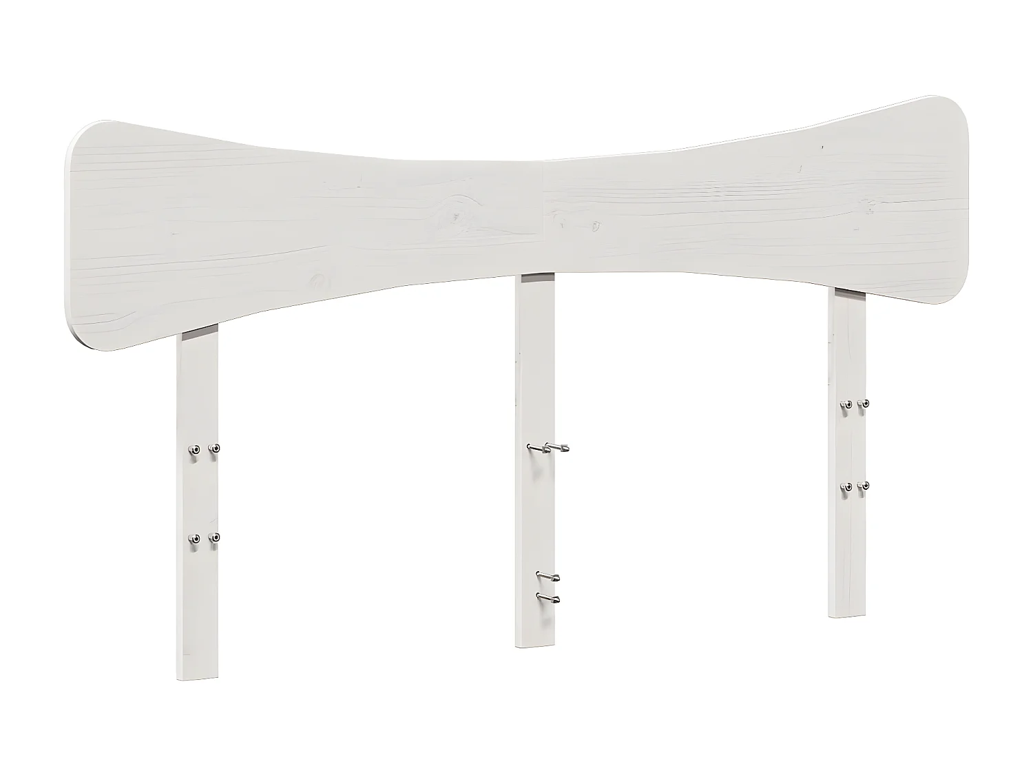 Tête de lit blanc 140 cm bois massif de pin